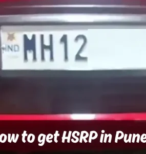 How to get HSRP number plate in Pune